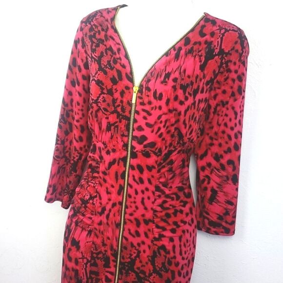 THALIA SODI Print Dress with Gold Zipper - Picture 1 of 5